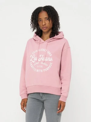 Bluza z kapturem Lee ciemnoliliowy