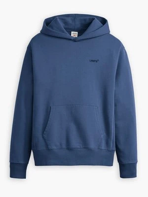 Bluza z kapturem Levi's niebieski