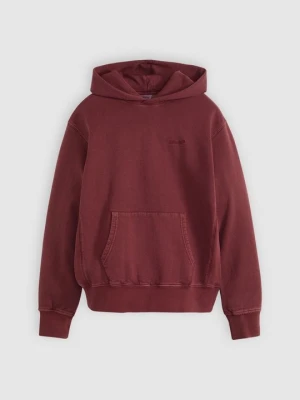 Bluza z kapturem Levi's bordowy