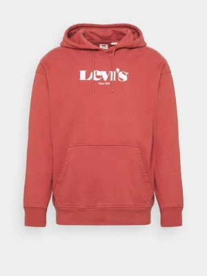 Bluza z kapturem Levi's czerwony