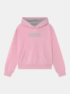 Bluza z kapturem Levi's różowy