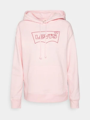 Bluza z kapturem Levi's różowy