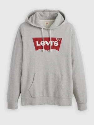 Bluza z kapturem Levi's szary melanż