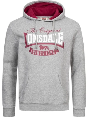 Bluza z kapturem Lonsdale szary