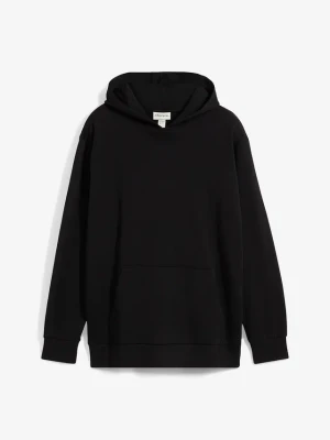 Bluza z kapturem, Loose Fit z czystej bawełny BonPrix czarny
