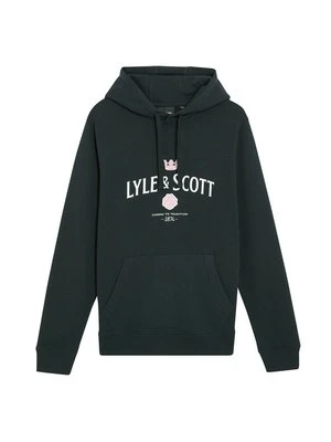 Bluza z kapturem Lyle & Scott niebieski