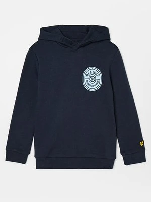 Bluza z kapturem Lyle & Scott granatowy