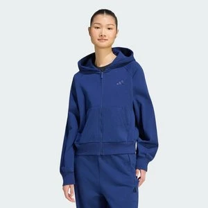 BLUZA Z KAPTUREM, MAŁYM LOGO I SUWAKIEM NA CAŁEJ DŁUGOŚCI ADIDAS KIT