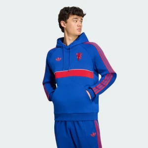 Bluza z kapturem Manchester United Originals Adidas Royal Blue