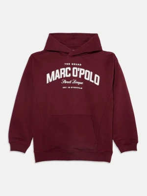 Bluza z kapturem Marc O'Polo bordowy