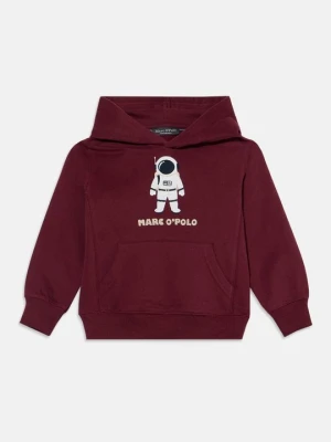 Bluza z kapturem Marc O'Polo bordowy