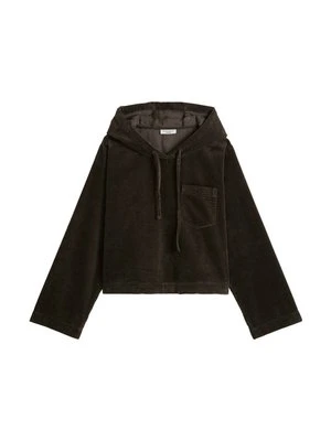 Bluza z kapturem Marc O'Polo ciemnobrązowy