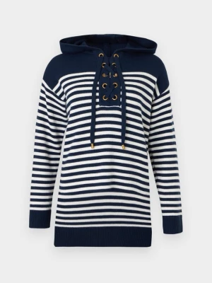Bluza z kapturem Michael Kors granatowy