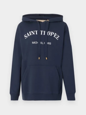 Bluza z kapturem Michael Kors granatowy