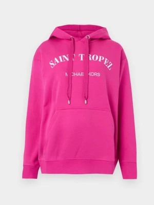 Bluza z kapturem Michael Kors jasnoróżowy