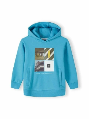 Bluza z kapturem MINOTI turkusowy
