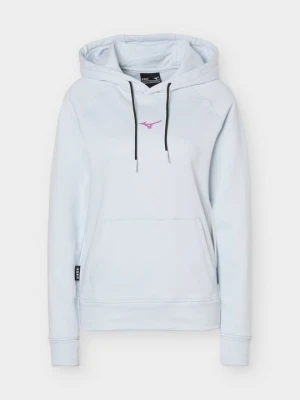 Bluza z kapturem Mizuno jasnoniebieski