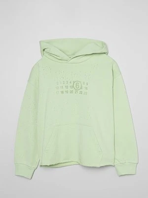 Bluza z kapturem MM6 Maison Margiela zielony