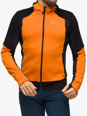 Bluza z kapturem Montura Stretch Color 2 Maglia - mandarine