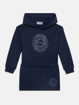 Bluza z kapturem MOSCHINO granatowy