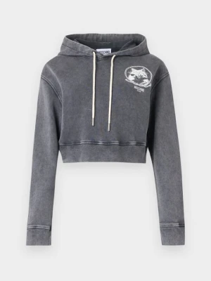 Bluza z kapturem MOSCHINO niebieski