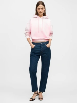 Bluza z kapturem MOSCHINO różowy