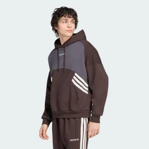 BLUZA Z KAPTUREM MUNICH 93 Adidas brązowy