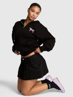 Bluza z kapturem na zamek Campus Fleece Victoria's Secret Czarny