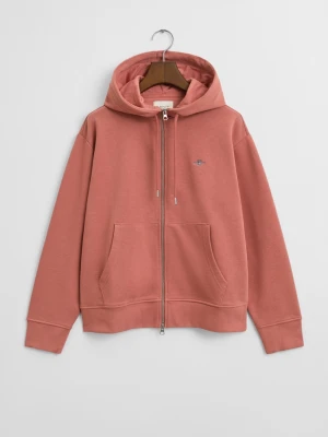 Bluza z kapturem na zamek z motywem tarczy GANT