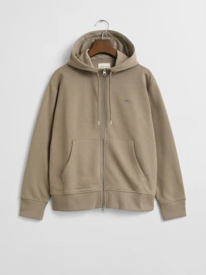 Bluza z kapturem na zamek z motywem tarczy GANT