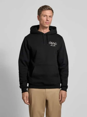 Bluza z kapturem, nadrukiem z logo i kieszenią kangurką Les Deux