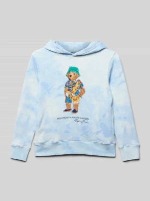 Bluza z kapturem, nadrukiem z logo i wpuszczanymi kieszeniami Polo Ralph Lauren Teens