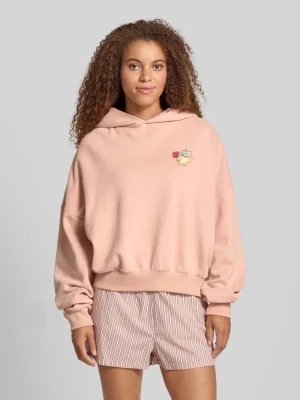 Bluza z kapturem, nadrukiem z motywem i obniżonymi ramionami Review