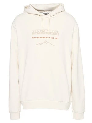 Bluza z kapturem Napapijri mleczny