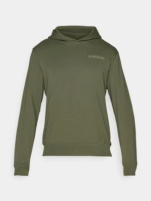Bluza z kapturem Napapijri ciemnozielony