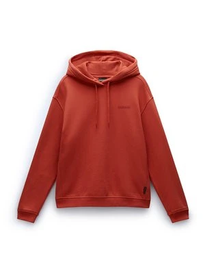 Bluza z kapturem Napapijri czerwony