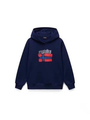 Bluza z kapturem Napapijri granatowy