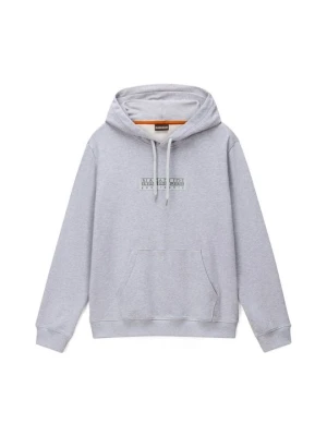 Bluza z kapturem Napapijri jasnoszary