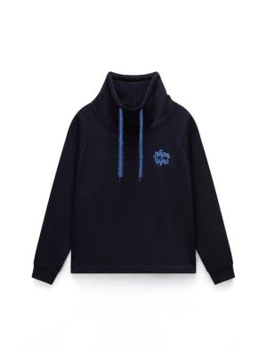 Bluza z kapturem Napapijri niebieski