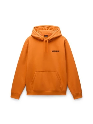 Bluza z kapturem Napapijri pomarańczowy