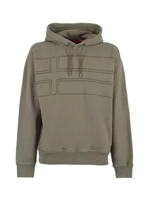 Bluza z kapturem Napapijri zielony