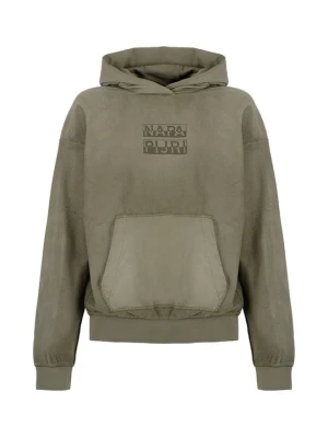 Bluza z kapturem Napapijri zielony