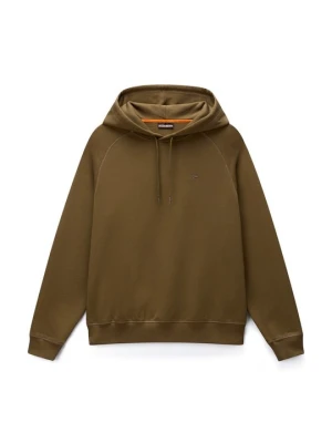 Bluza z kapturem Napapijri zielony melanż