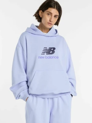 Bluza z kapturem New Balance fioletowy