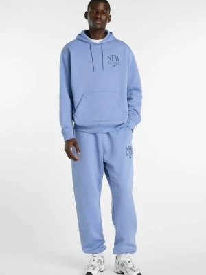 Bluza z kapturem New Balance niebieski
