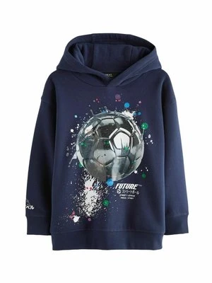 Bluza z kapturem Next niebieski