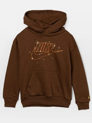 Bluza z kapturem Nike brązowy