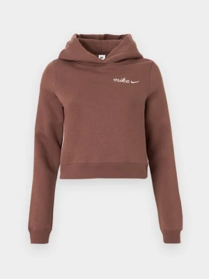 Bluza z kapturem Nike ciemnobrązowy