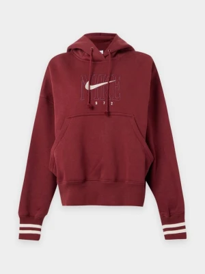 Bluza z kapturem Nike ciemnoczerwony