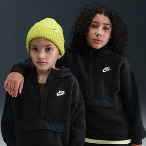 Bluza z kapturem Nike Club Fleece Big Kids' Loose 1/4-Zip - Czerń